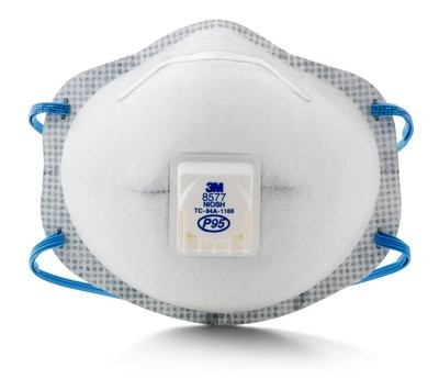 3M™ Particulate Respirator 8577, P95 with Nuisance Level Organic Vapor Relief