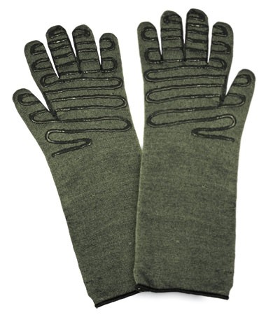 Kut Gard® Kevlar® / Preox Seamless Knit Hot Mill Glove with Cotton Liner and Double-Sided SilaGrip™ Coating - Extended Cuff  (#43-859)