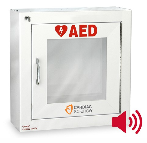 AED Wall Cabinet: Surface Mount with Alarm, Security Enabled (#50-00392-20)