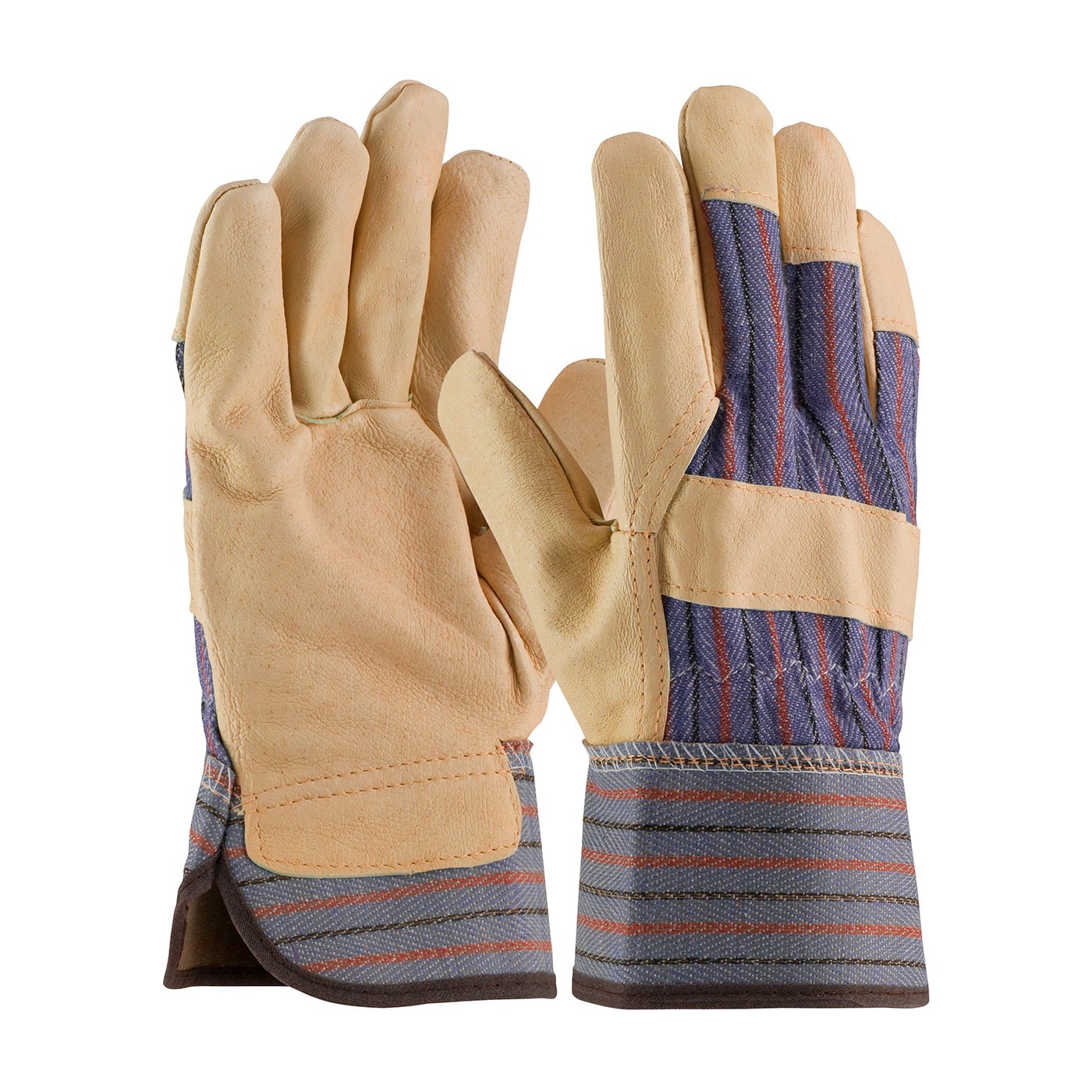 Posi-Therm® Pigskin Leather Palm Glove with Fabric Back & Positherm® Lining - Safety Cuff  (#5555)