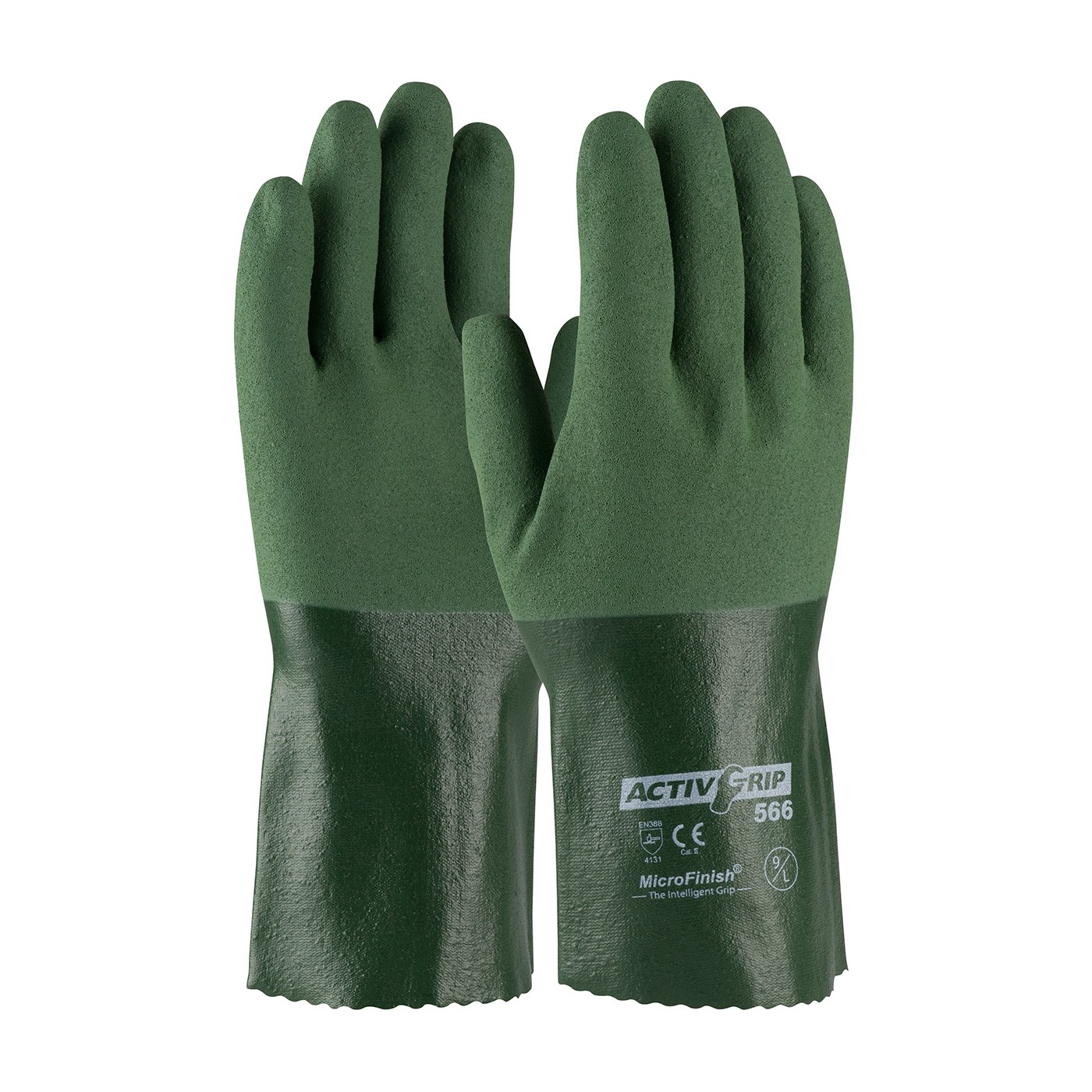 ActivGrip™ Nitrile Coated Glove with Cotton Liner and MicroFinish Grip - 12"  (#56-AG566)