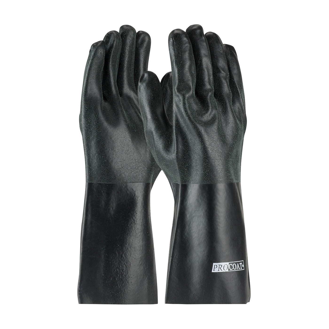  ProCoat® PVC Dipped Glove with Interlock Liner and Sandy Finish - 14"  (#58-8140DD)