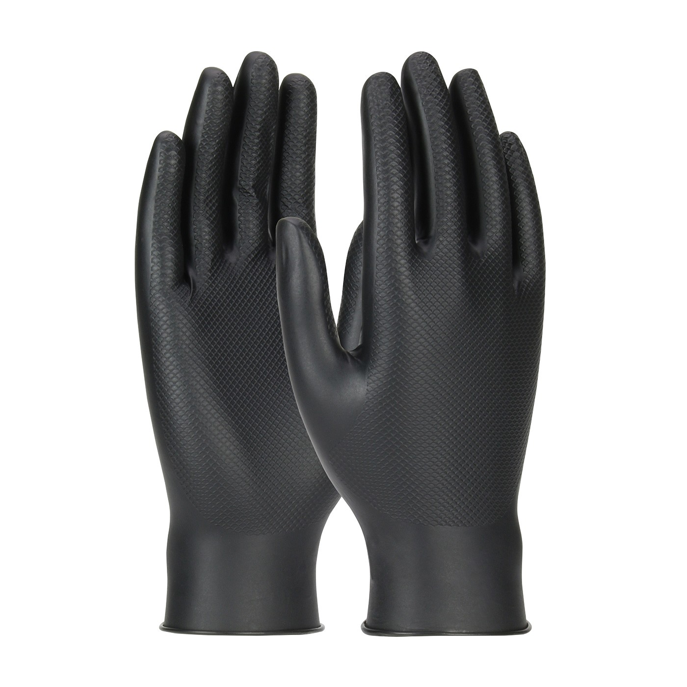 Grippaz™ Skins Superior Ambidextrous Nitrile Glove with Textured Fish Scale Grip - 6 Mil  (#67-246)