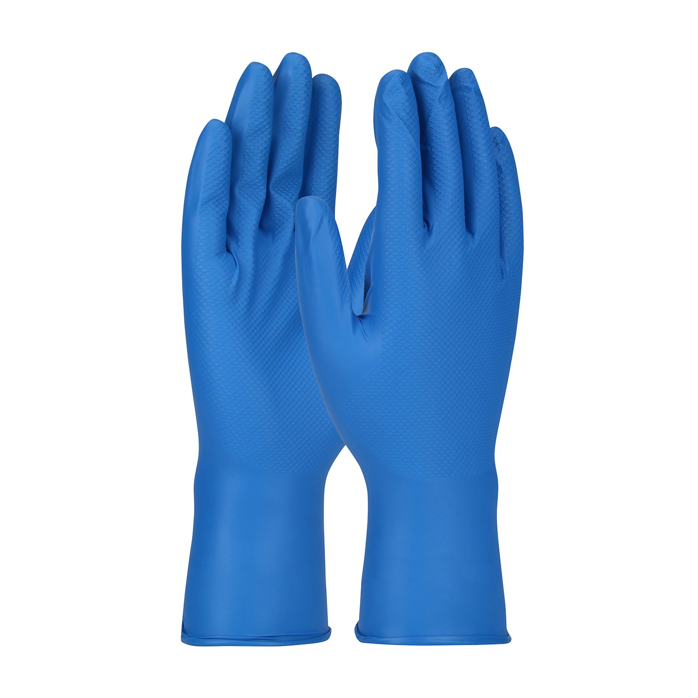 Grippaz™ Food Plus Superior Ambidextrous Nitrile Glove with Textured Fish Scale Grip - 8 Mil  (#67-308)