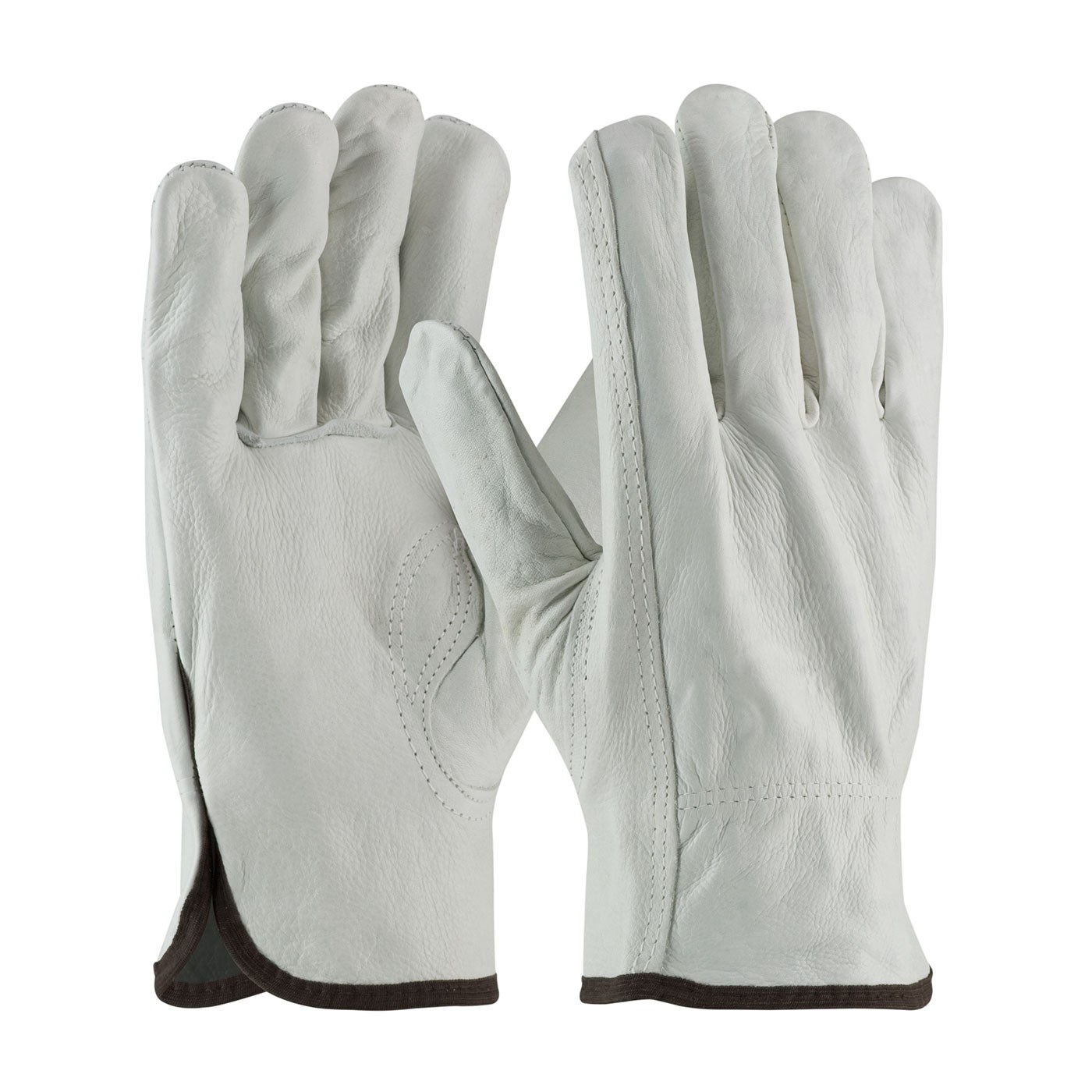 PIP® Regular Grade Top Grain Cowhide Leather Drivers Glove - Keystone Thumb  (#68-163)