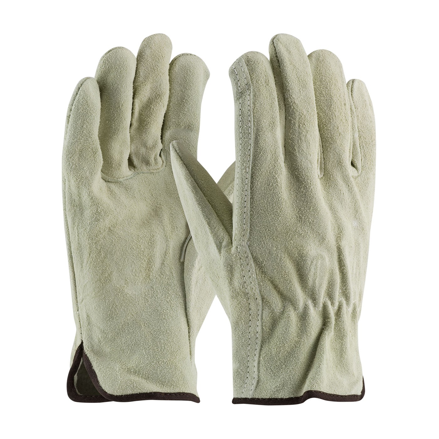 PIP® Regular Grade Split Cowhide Leather Drivers Glove - Straight Thumb  (#69-134)