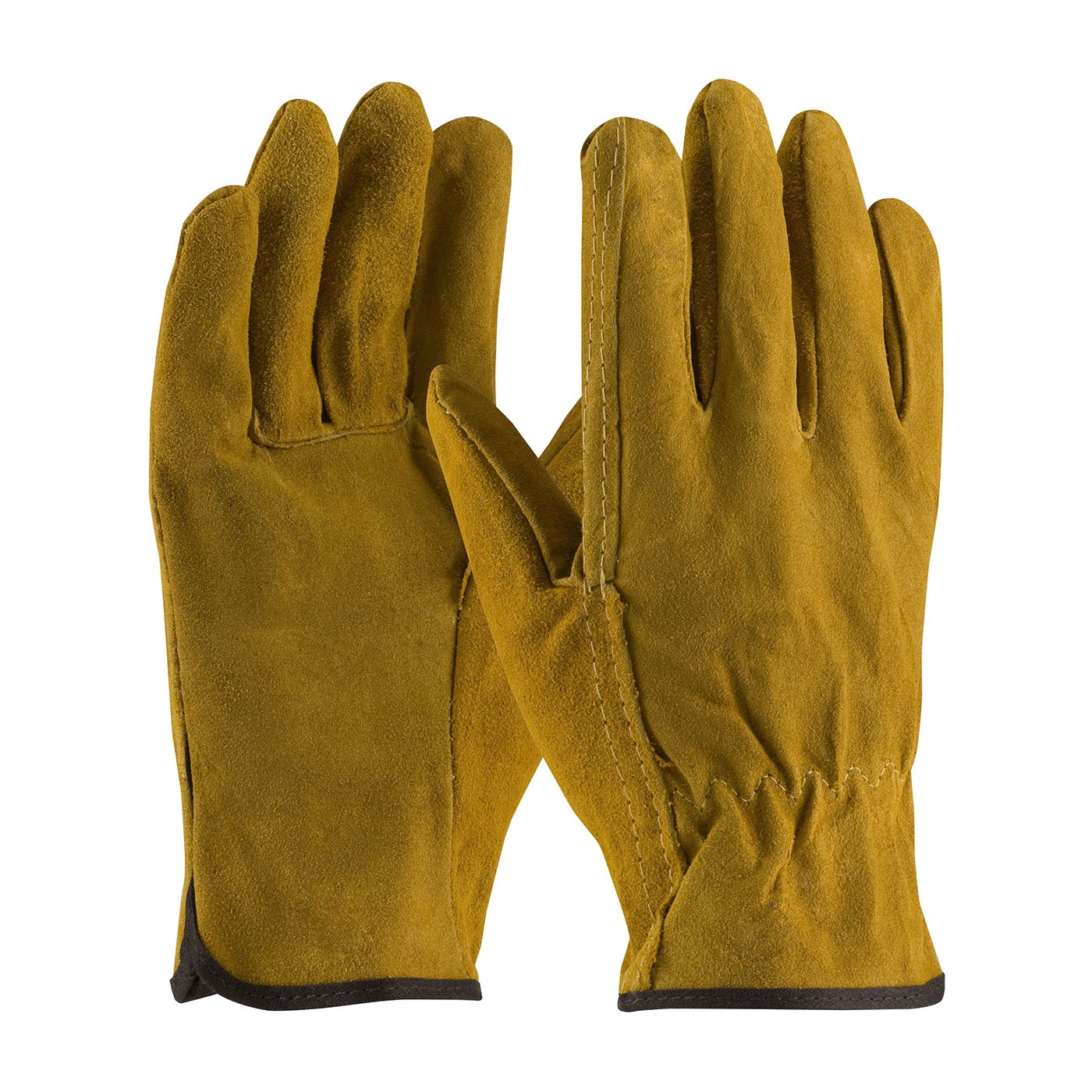 PIP® Regular Grade Split Cowhide Leather Drivers Glove - Straight Thumb  (#69-138)