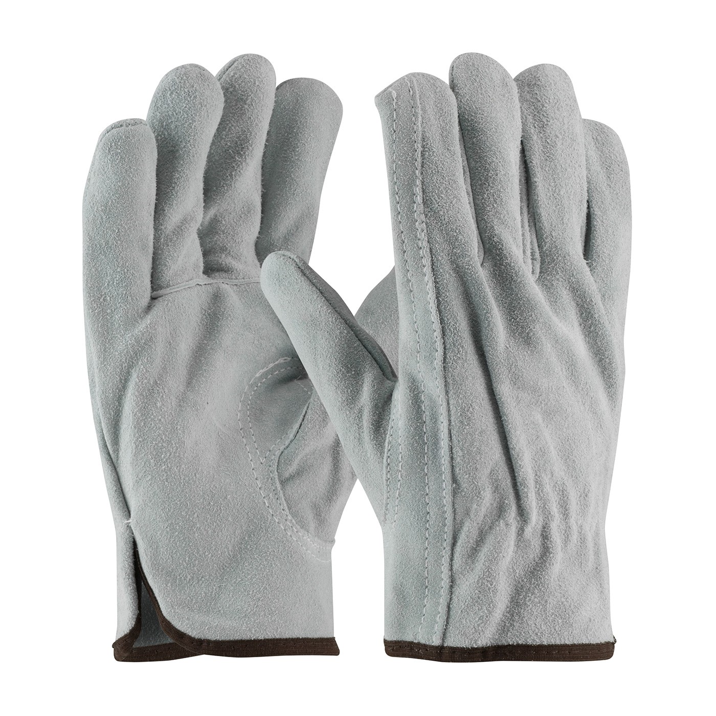 PIP® Premium Grade Split Cowhide Leather Drivers Glove - Keystone Thumb  (#69-189)
