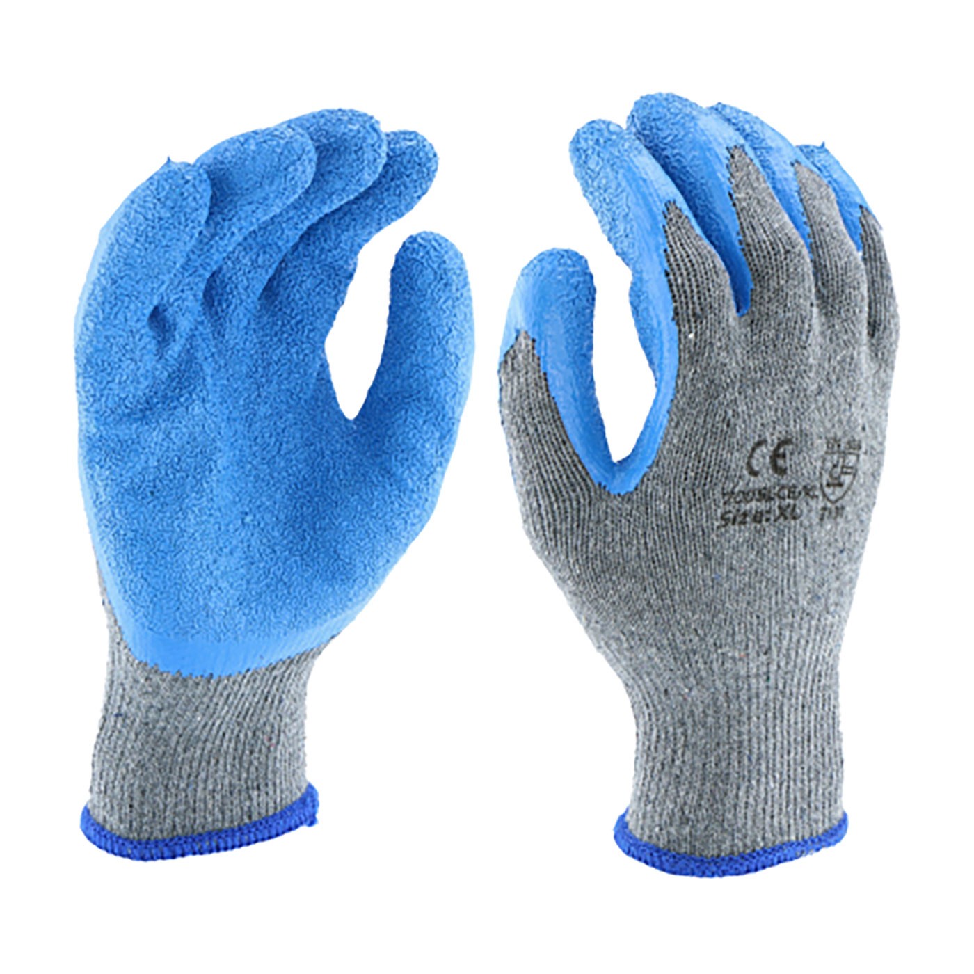 PIP® Seamless Knit Polyester Glove with Latex Coated Crinkle Grip on Palm & Fingers - Regular Grade  (#700SLCE)