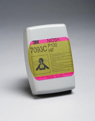 3M P100 Cartridge/Filter Hydrogen Fluoride with Nuisance Level Organic Vapor/Acid Gas Relief (#7093C)