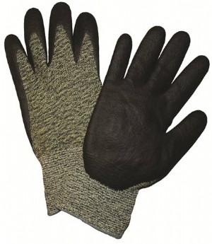 PosiGrip® Seamless Knit Aramid Blended Antimicrobial Glove with Nitrile Coated Foam Grip on Palm & Fingers  (#710SANF)
