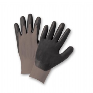 PosiGrip® Seamless Knit Polyester Glove with Nitrile Coated Foam Grip on Palm & Fingers  (#713SNF)