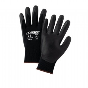 PosiGrip® Seamless Knit Nylon Glove with Nitrile Coated Foam Grip on Palm & Fingers  (#715SNFB)