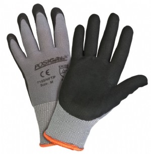 PosiGrip® Seamless Knit Nylon Glove with Nitrile Coated Foam Grip on Palm & Fingers  (#715SNFTP)
