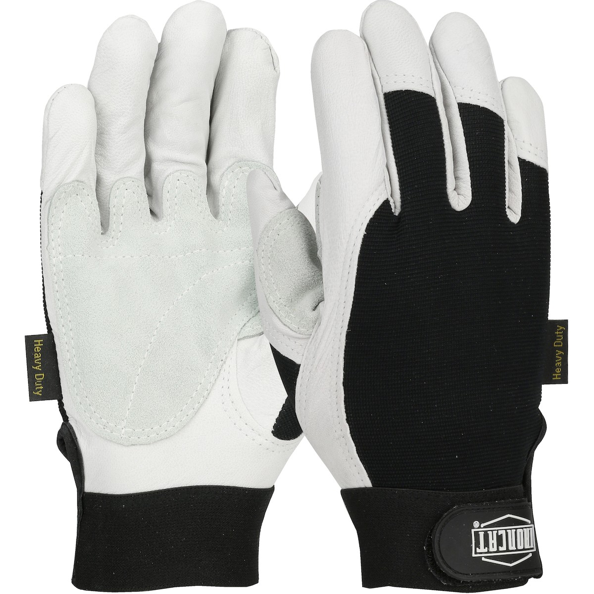 Ironcat® Reinforced Top Grain Goatskin Leather Palm Glove with Spandex Back  (#86550)