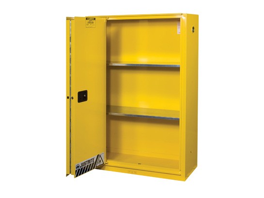   Sure-Grip EX Flammable Safety Cabinet, 1 Bi-Fold Self-Closing Door (#894580)