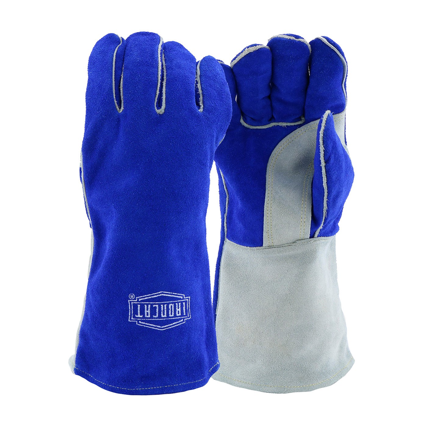 Ironcat® Premium Side Split Cowhide Leather Welder's Glove with Cotton Foam Liner and Kevlar® Stitching  (#9051)