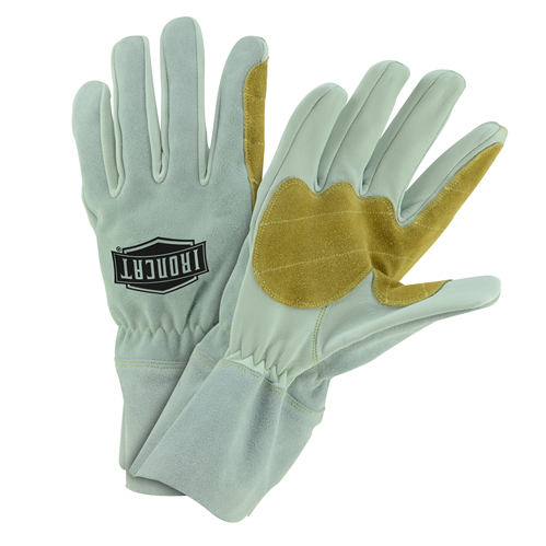 Ironcat® Premium Split Goatskin Mig Welder's Glove with Reinforced Split Cowhide Palm, Thumb and Index Finger - Kevlar® Stitched  (#9071)