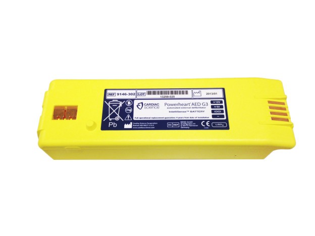 Intellisense® Battery for Powerheart® G3 AED, yellow (#9146-302)