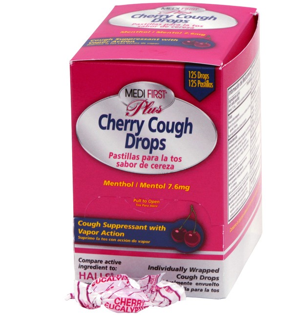Cherry Cough Drops, 50/bx (#P91550)
