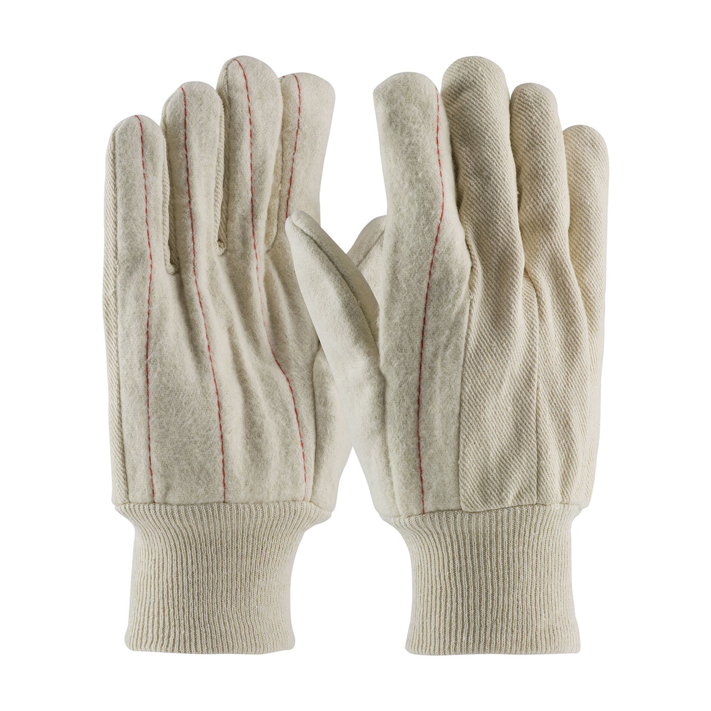 PIP® Cotton Canvas Double Palm Glove with Nap-out Finish - Knit wrist  (#92-918O)