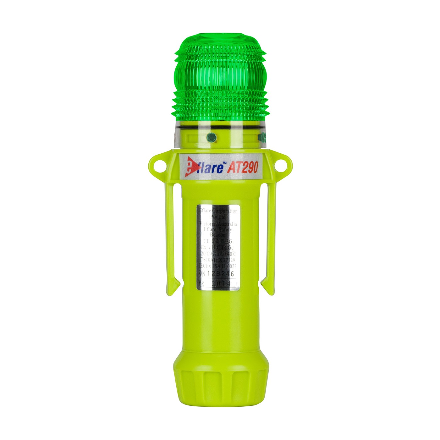 Eflare™ 8" Safety & Emergency Beacon - Flashing / Steady-On Green  (#939-AT290-G)