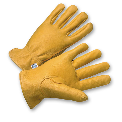 PIP® Regular Grade Top Grain Deerskin Leather Drivers Glove - Keystone Thumb  (#9925K)