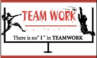 Team Work There is no "I" in Teamwork Banner
