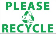 Please Recycle Banner