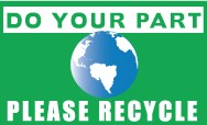 Do Your Part Please Recycle Banner