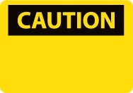 Caution Sign (blank) (#C1LF)