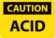 Caution Acid Sign (#C409)