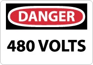 Danger 480 Volts Sign (#D101)