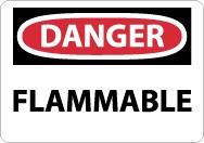 Danger Flammable Sign (#D126)