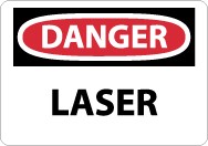 Danger Laser Sign (#D136)