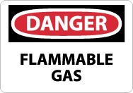 Danger Flammable Gas Sign (#D276)