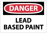 Danger Lead Based Paint Sign (#D299)
