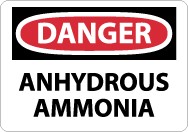 Danger Anhydrous Ammonia Sign (#D475)