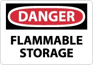 Danger Flammable Storage Sign (#D534)