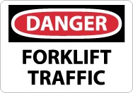 Danger Forklift Traffic Sign (#D536)
