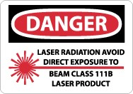 Danger Laser Radiation Avoid Direct Exposure… Sign (#D571)