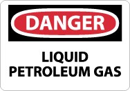 Danger Liquid Petroleum Gas Sign (#D576)
