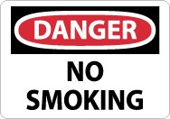 Danger No Smoking Sign (#D79)