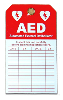 AED Inspection Tag (#DAC-801)