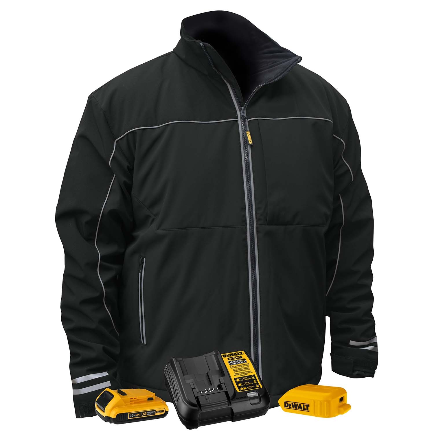 DEWALT® Unisex Heated Lightweight Soft Shell Jacket Kitted (#DCHJ072D1)