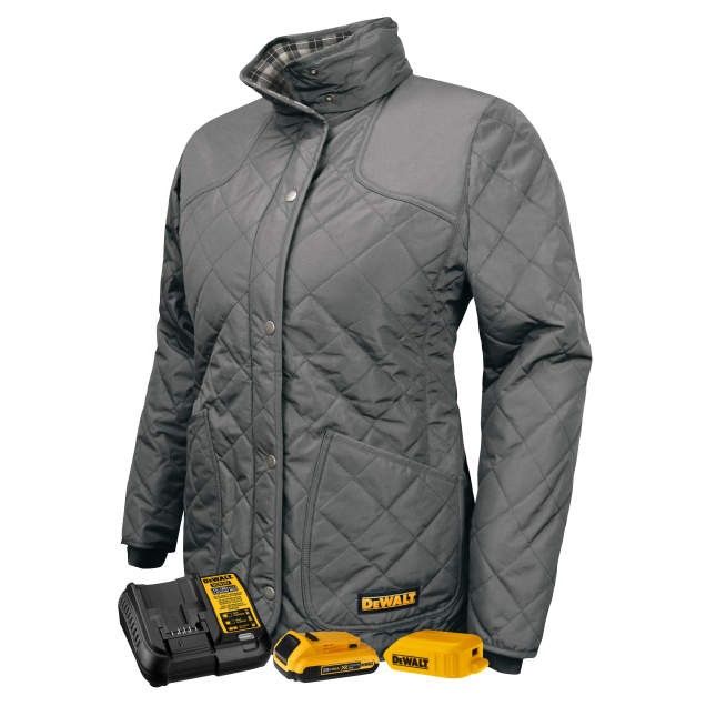 DEWALT® Women's Flannel Lined Quilted Jacket Kitted (#DCHJ084)