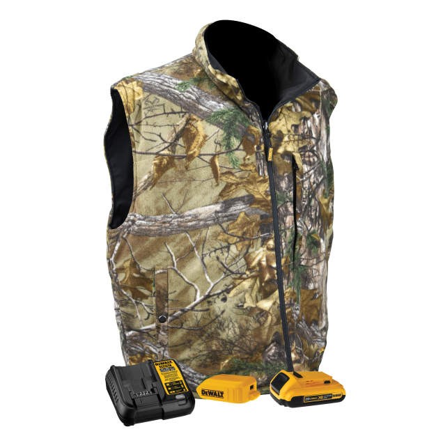 DEWALT® Realtree Xtra® Men's Camouflage Fleece Heated Vest (#DCHV085)