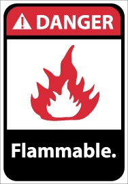 Danger Flammable ANSI Sign (#DGA15)
