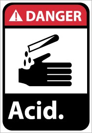 Danger Acid ANSI Sign (#DGA34)