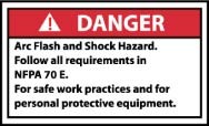 Arc Flash Danger Label (#DGA59AP)